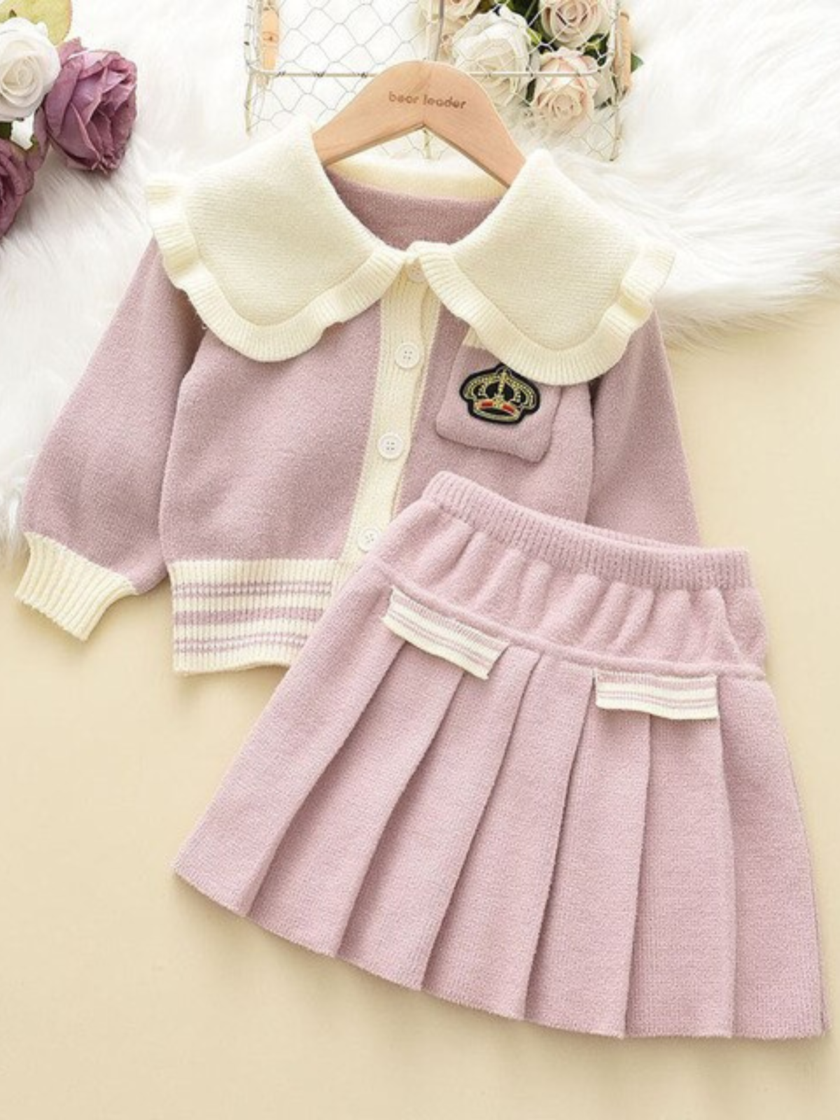 Totally Trendy Cardigan and Skirt Set