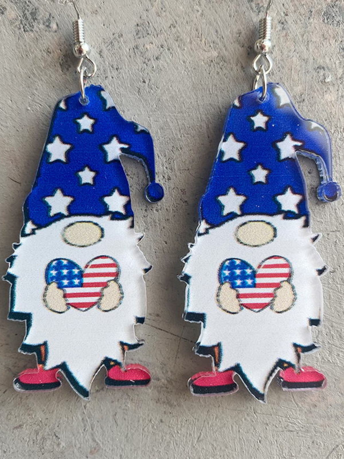 Bold And Brave Patriotic Dangle Earrings