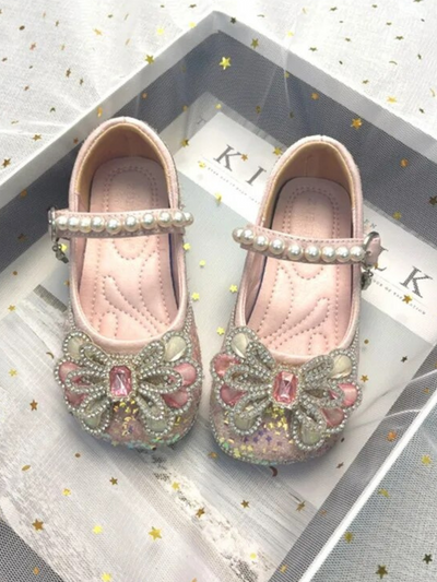 Mia Belle Girls Star Embellished Mary Jane Shoes | Shoes By Liv & Mia