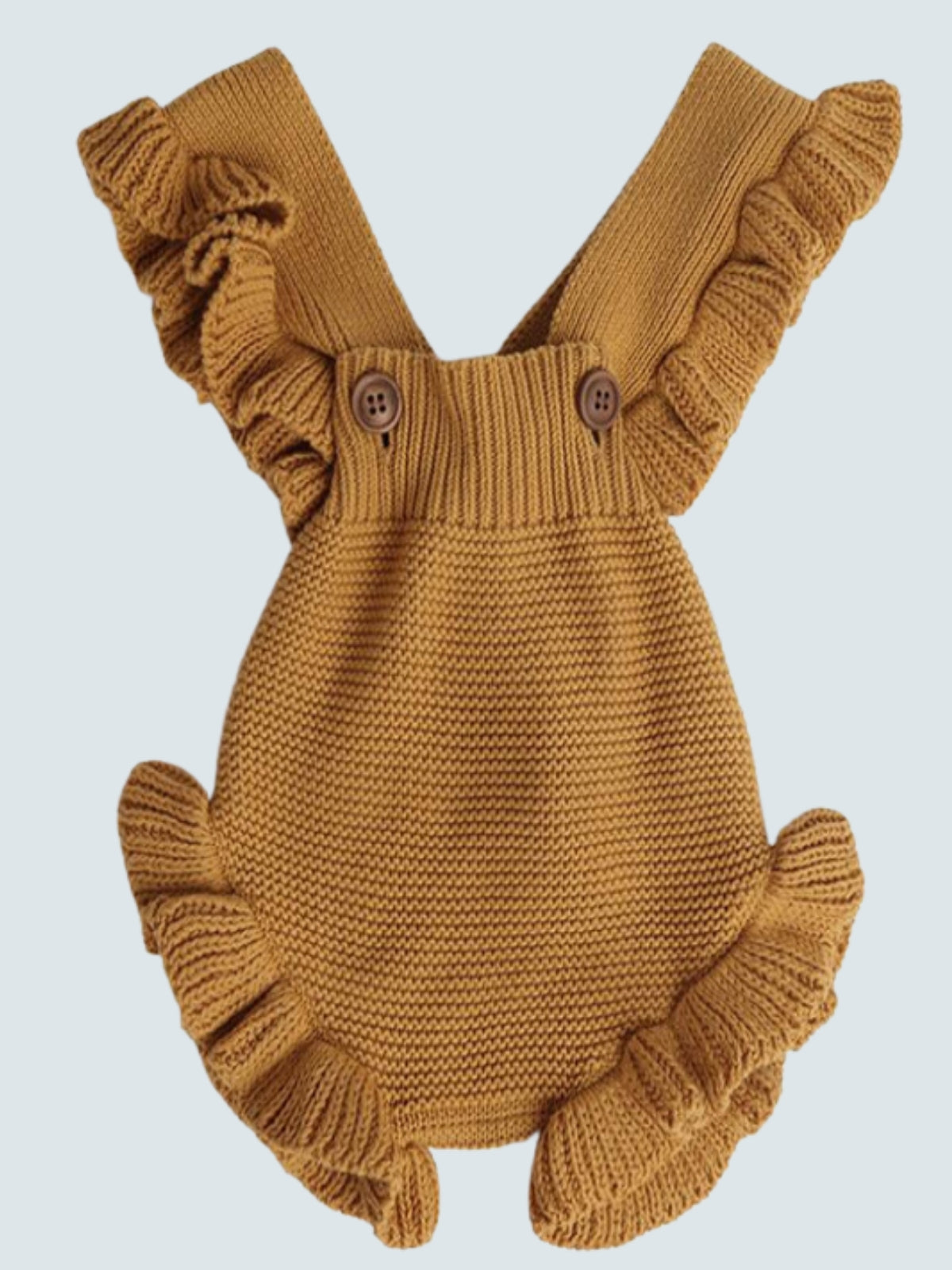 Baby Knice Knit Overall Style Romper Onesie