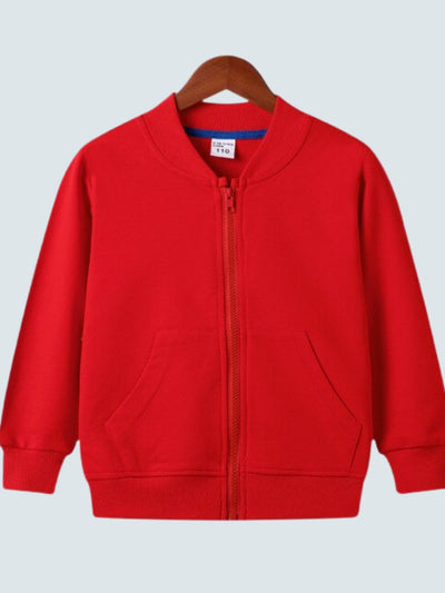 Kids Sweaters | Girls Colorful Zipper Bomber Jackets | Mia Belle Girls