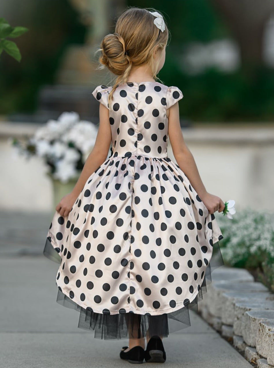 Girls Formal Dress | Cap Sleeve Hi-Lo Tulle Dress | Special Occasions