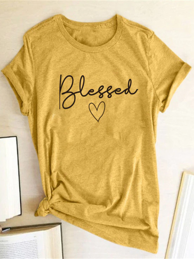 Women's "Blessed" Short-Sleeved Top