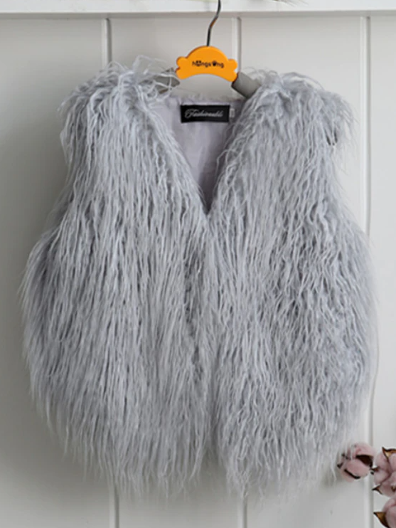 Mommy and Me Matching Faux Fur Vests - Mia Belle Girls Boutique