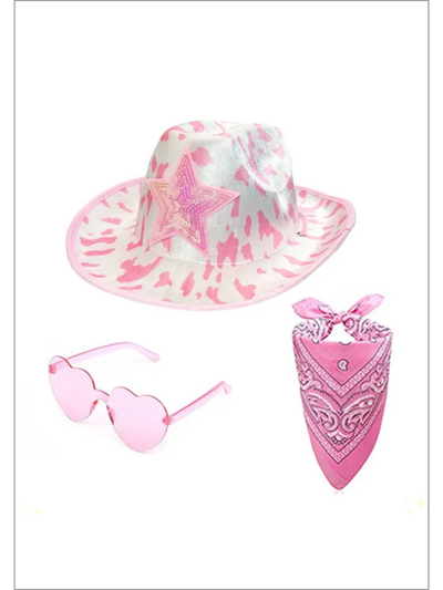 Mia Belle Girls Cowgirl Hat Set | Girls Accessories