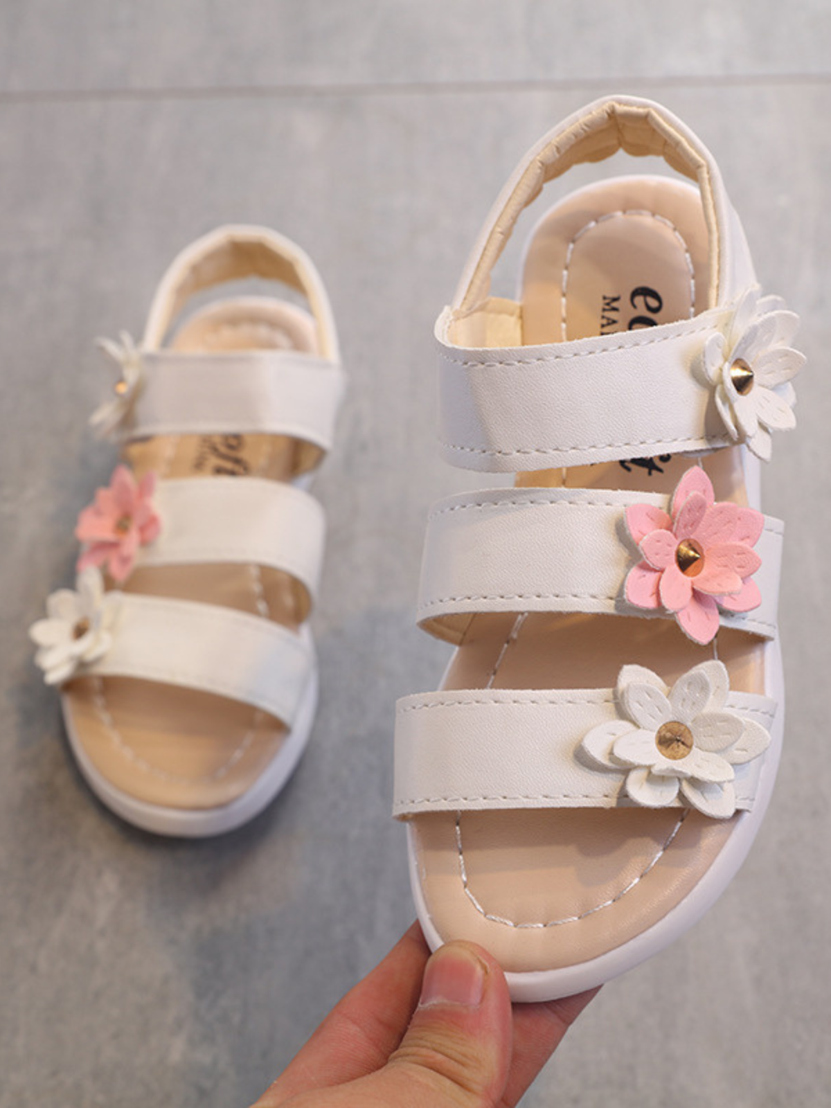 Toddler and Little Girls Shoes | Cute Flower Sandals | Mia Belle Girls
