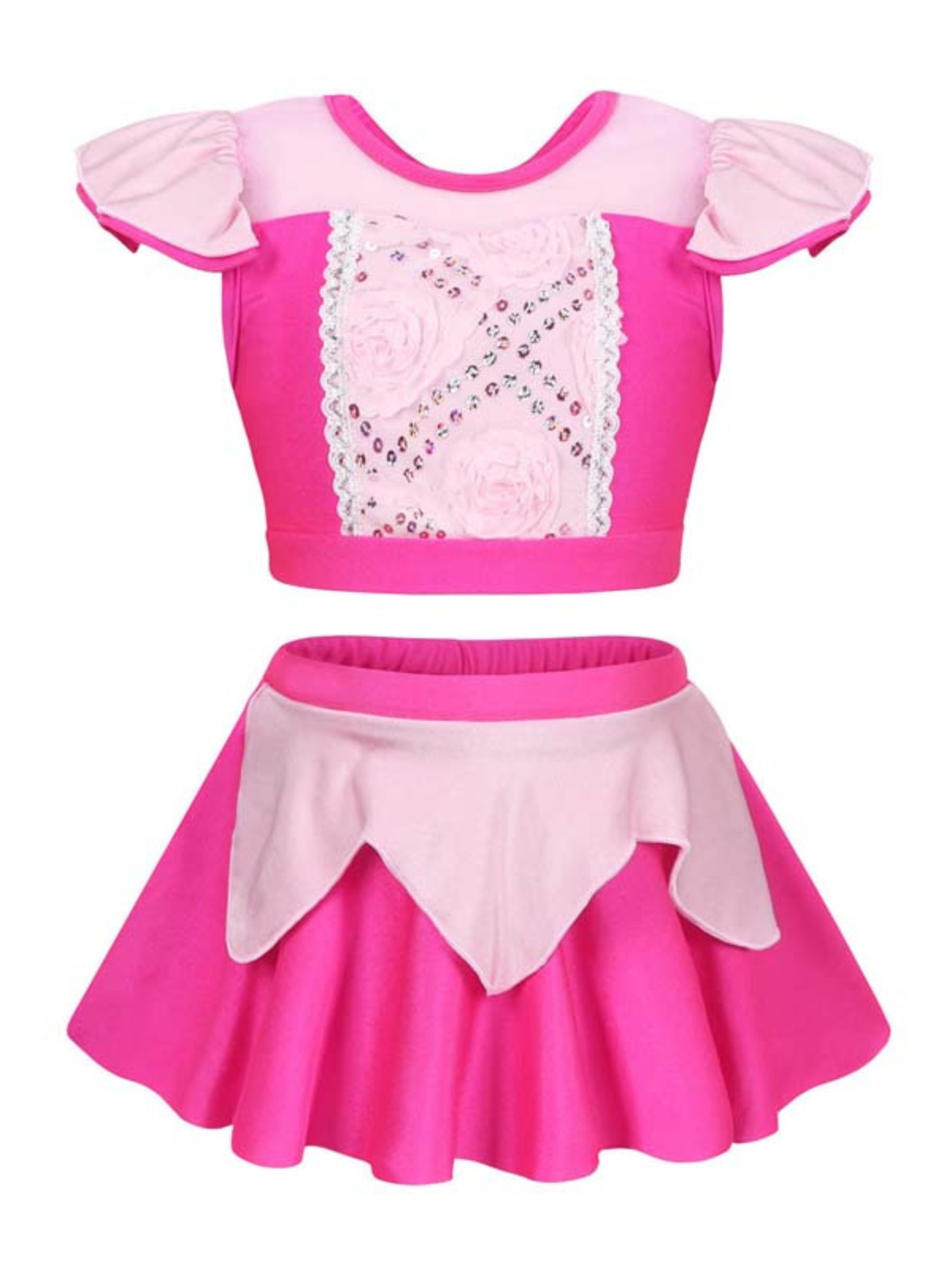 Pretty Princess Pink Two Piece Swimsuit