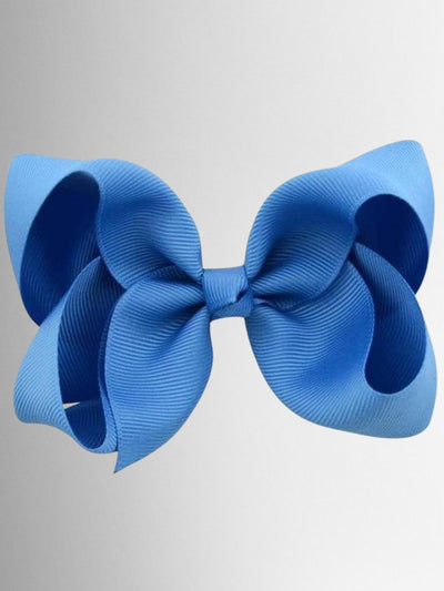 Girls Vibrant Colored Hair Bow Clips