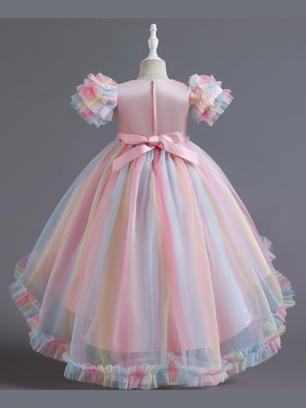 Girls Formal Easter Dresses | My Pastel Party Hi-Lo Rainbow Dress – Mia ...