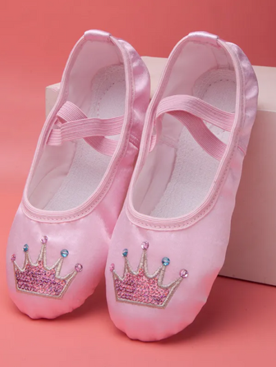 Mia Belle Girls Embroidered Ballet Shoes | Shoes By Liv & Mia
