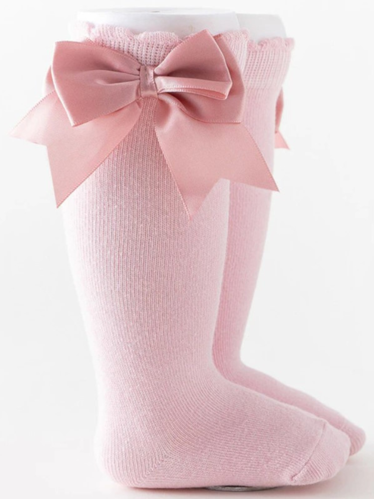 All Dolled Up Silky Bow Knee-High Socks