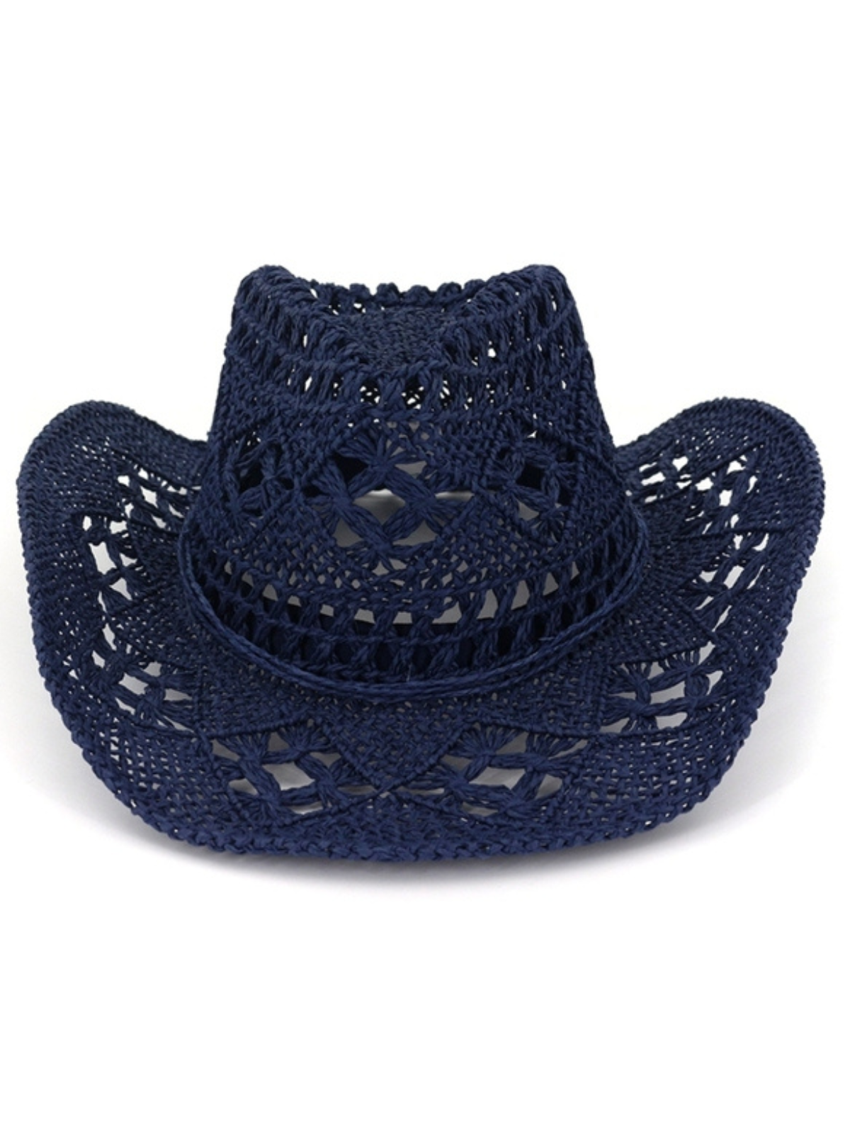 Kids Fashion Accessories | Little Girls Blue Straw Cowboy Hat