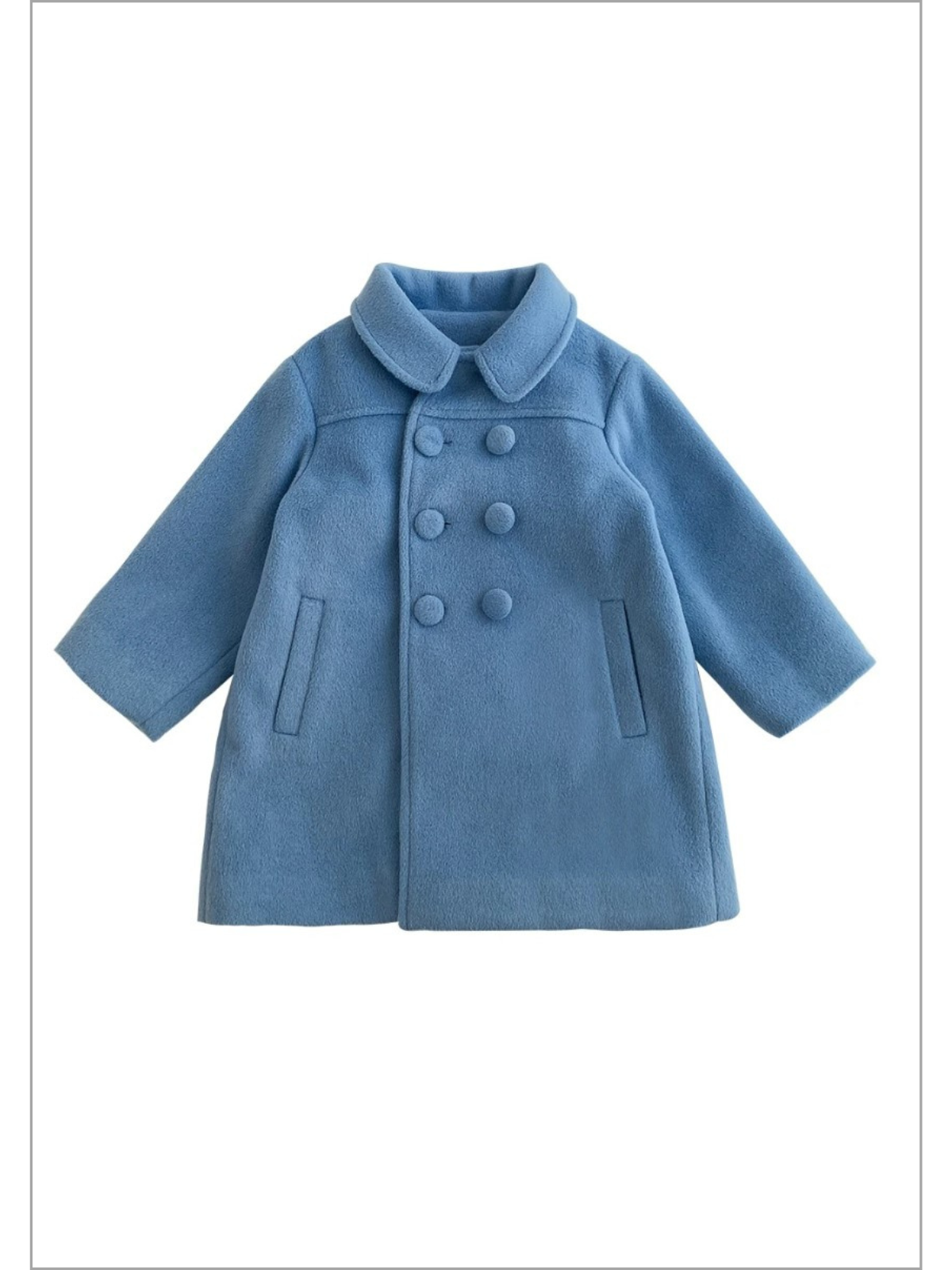 Cute Couture Double-Breasted Peacoat