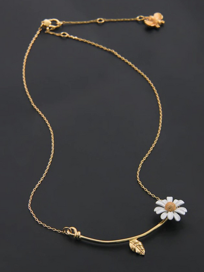 Mia Belle Girls Daisy Flower Necklace | Girls Accessories