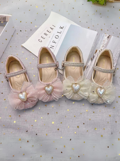 Mia Belle Girls Tulle Bow Mary Jane Shoes | Shoes By Liv & Mia