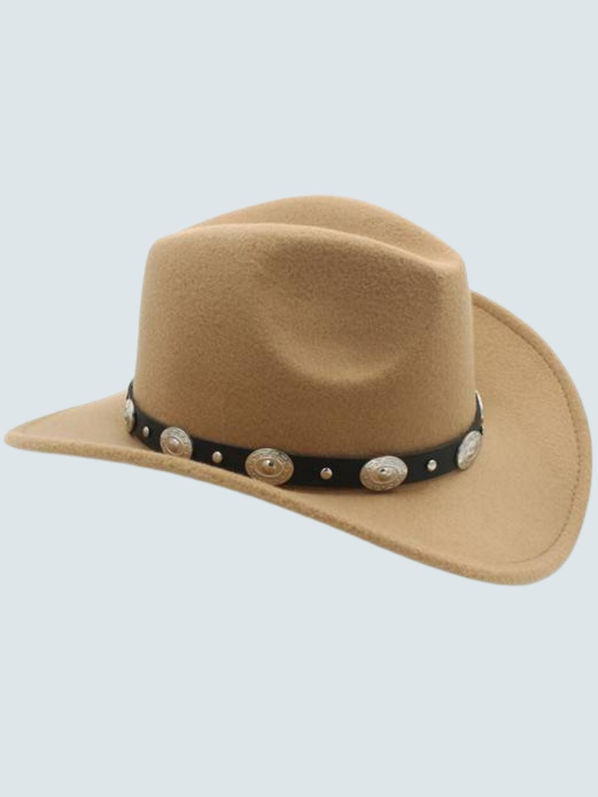Girls Jazzy Vintage Cowgirl Sombrero Hat - Mia Belle Girls Beige