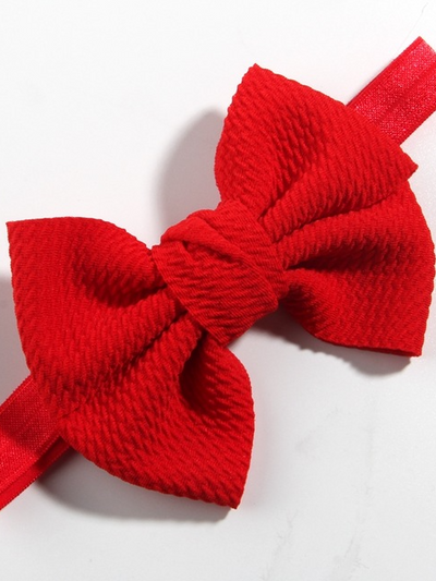 Baby Little Bow Headband red
