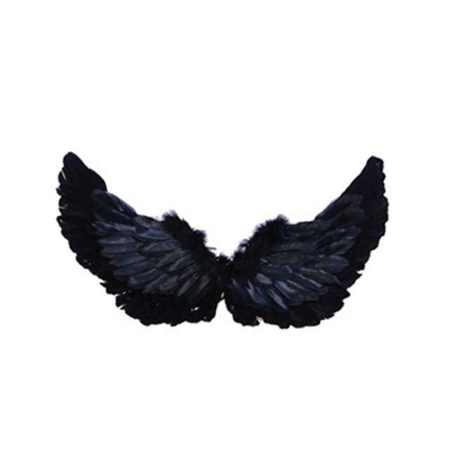 Kids Halloween Accessories | Black Feather Wings | Mia Belle Girls
