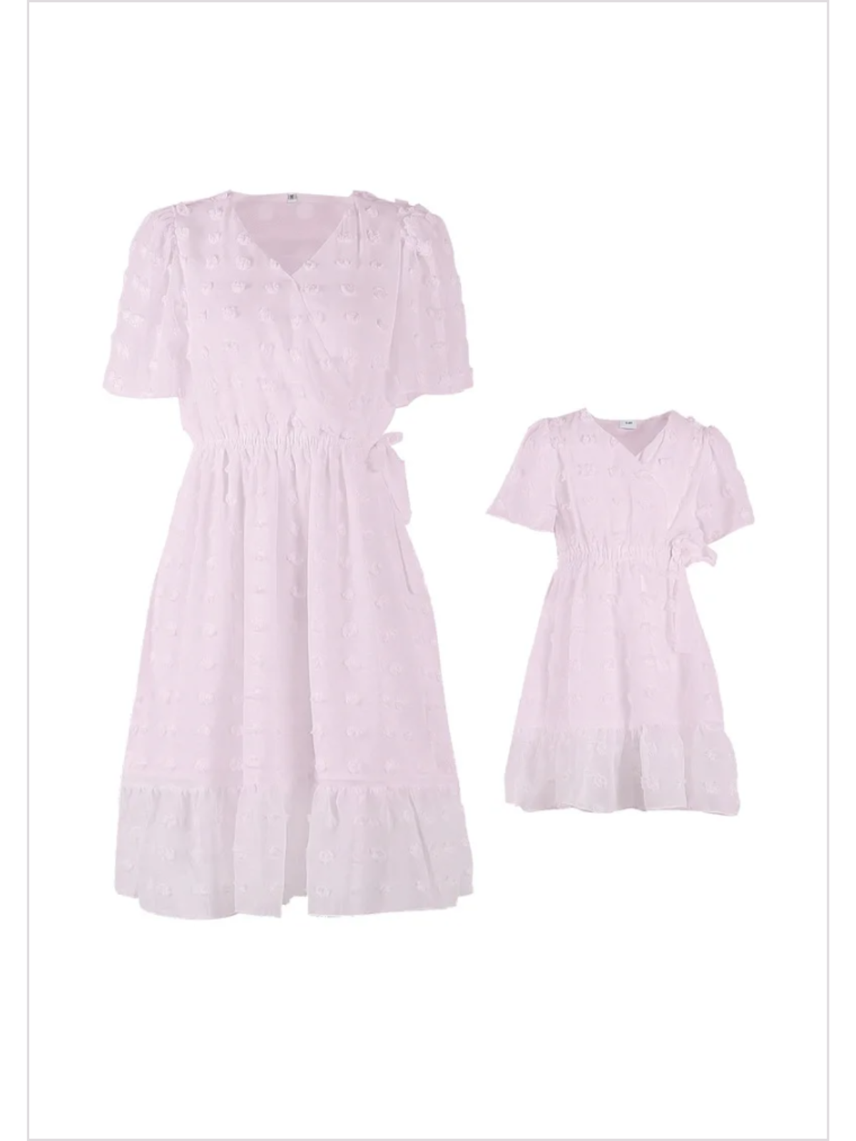 Mia Belle Girls Pom Pom Bubble Chiffon Dress | Mommy And Me Outfits