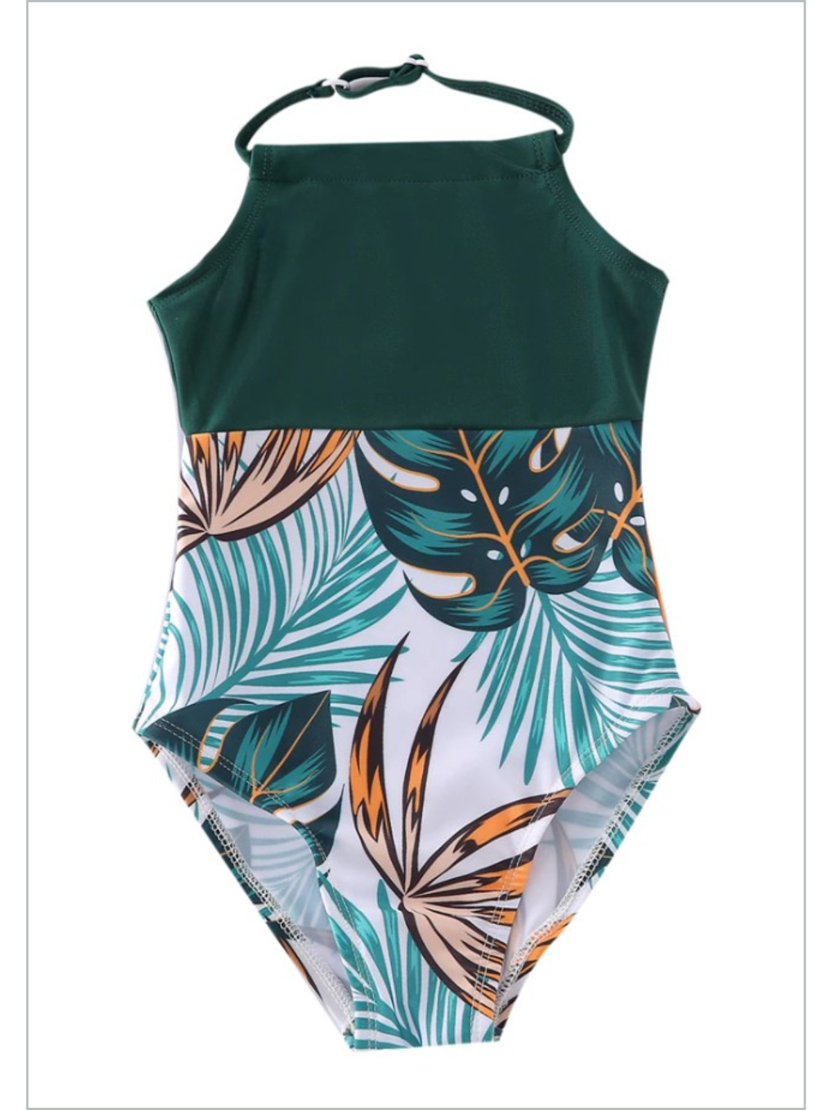 Family Swimsuits | Tropical Palms Swimsuits & Trunks | Mia Belle Girls