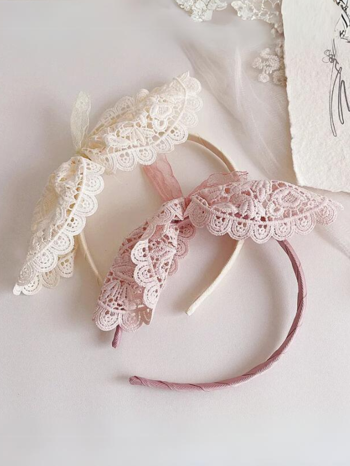 Mia Belle Girls Crochet Bow Headband | Girls Accessories