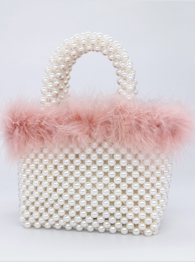 Show Stopper Woven Pearl Tote