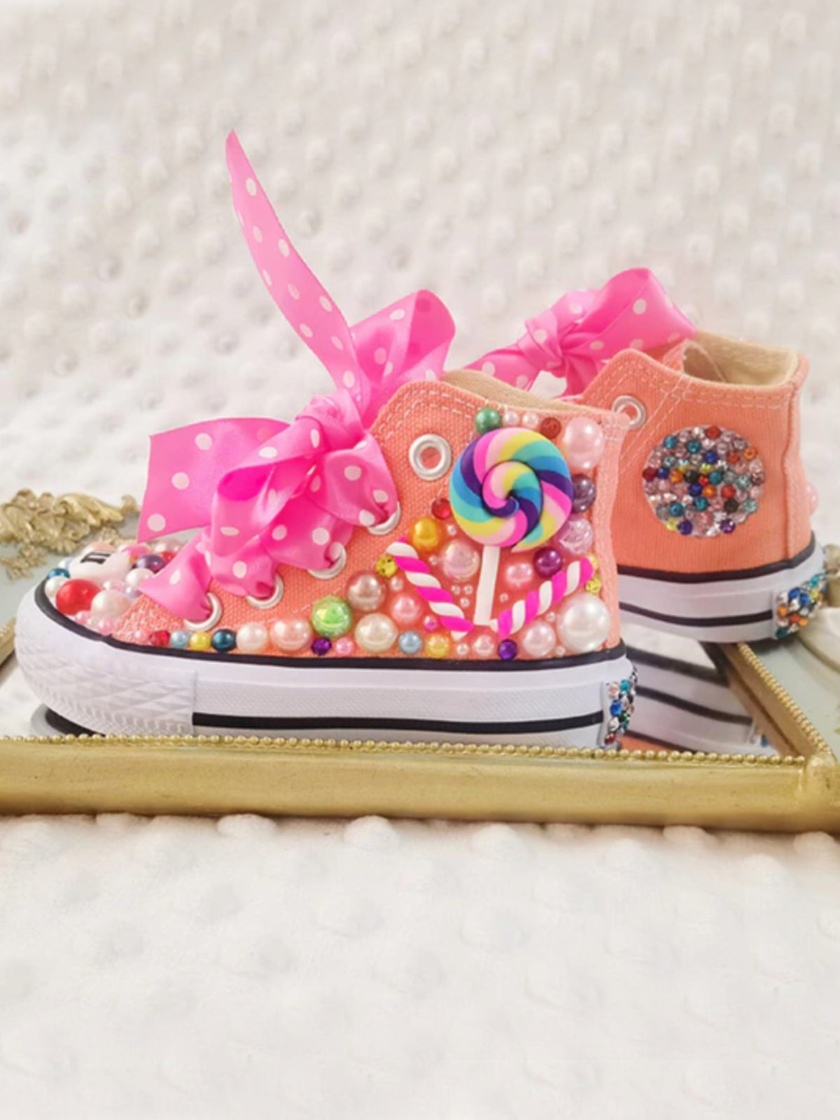 Back To School Shoes | Candy High-Top Sneakers | Mia Belle Girls