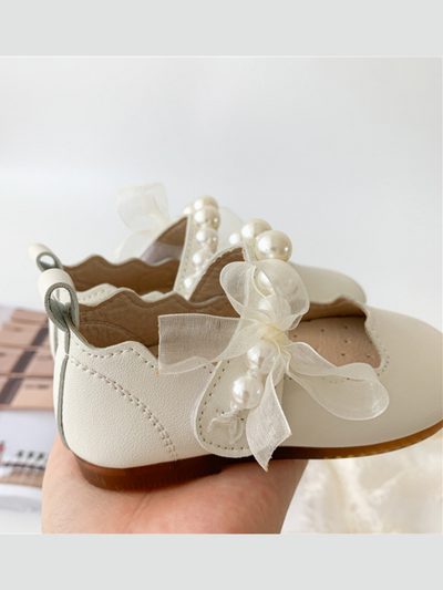 Mia Belle Girls Pearl Mary Jane Flats | Shoes by Liv and Mia
