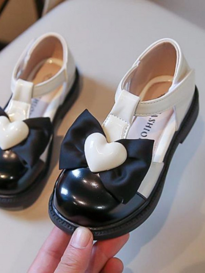 Mia Belle Girls Two-Tone T-Strap Shoes | Shoes By Liv & Mia