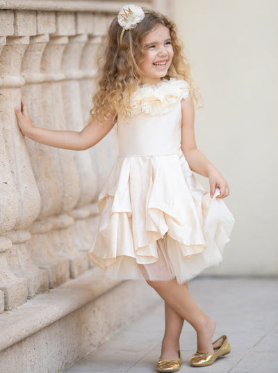 Toddler Spring Dresses | Little Girls Ruffled Lace Tulle Layer Dress ...