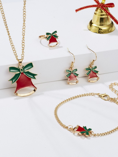 Mia Belle Girls 5-Piece Christmas Jewelry Set | Girls Accessories