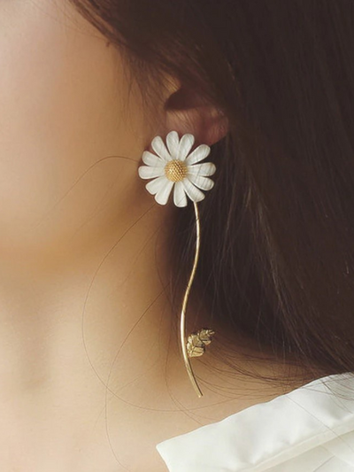 Mia Belle Girls Daisy Flower Earrings | Girls Accessories