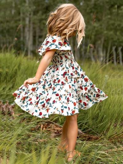 Blossoming Beauty Floral Print Smock Dress