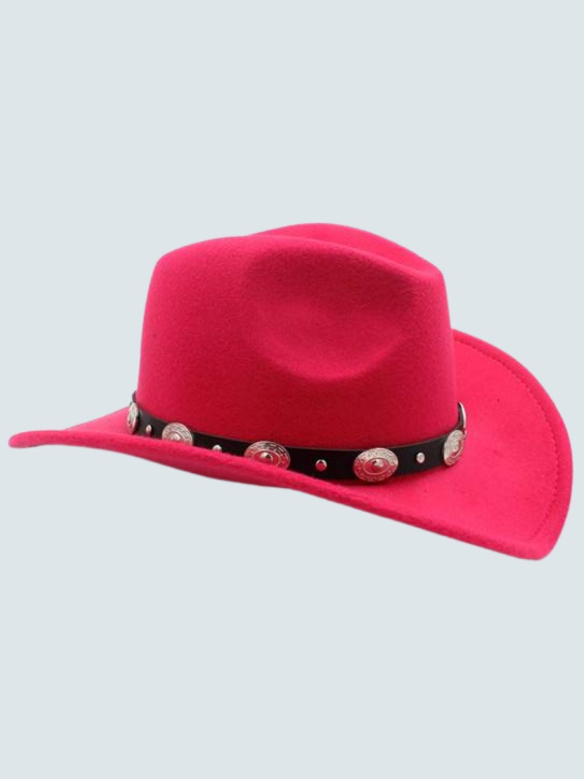 Girls Jazzy Vintage Cowgirl Sombrero Hat Fuchsia - Mia Belle Girls