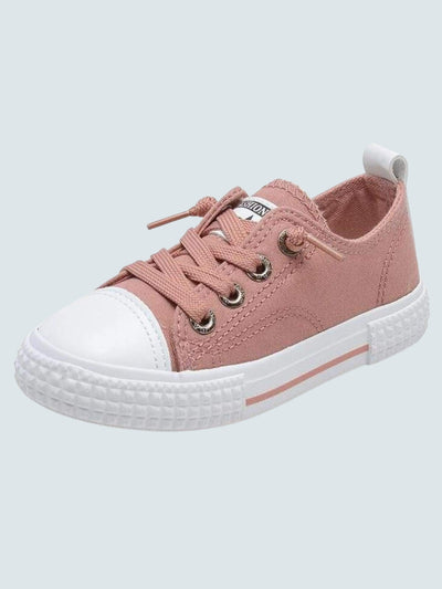 Girls Non-Slip Canvas Sneakers By Liv and Mia
