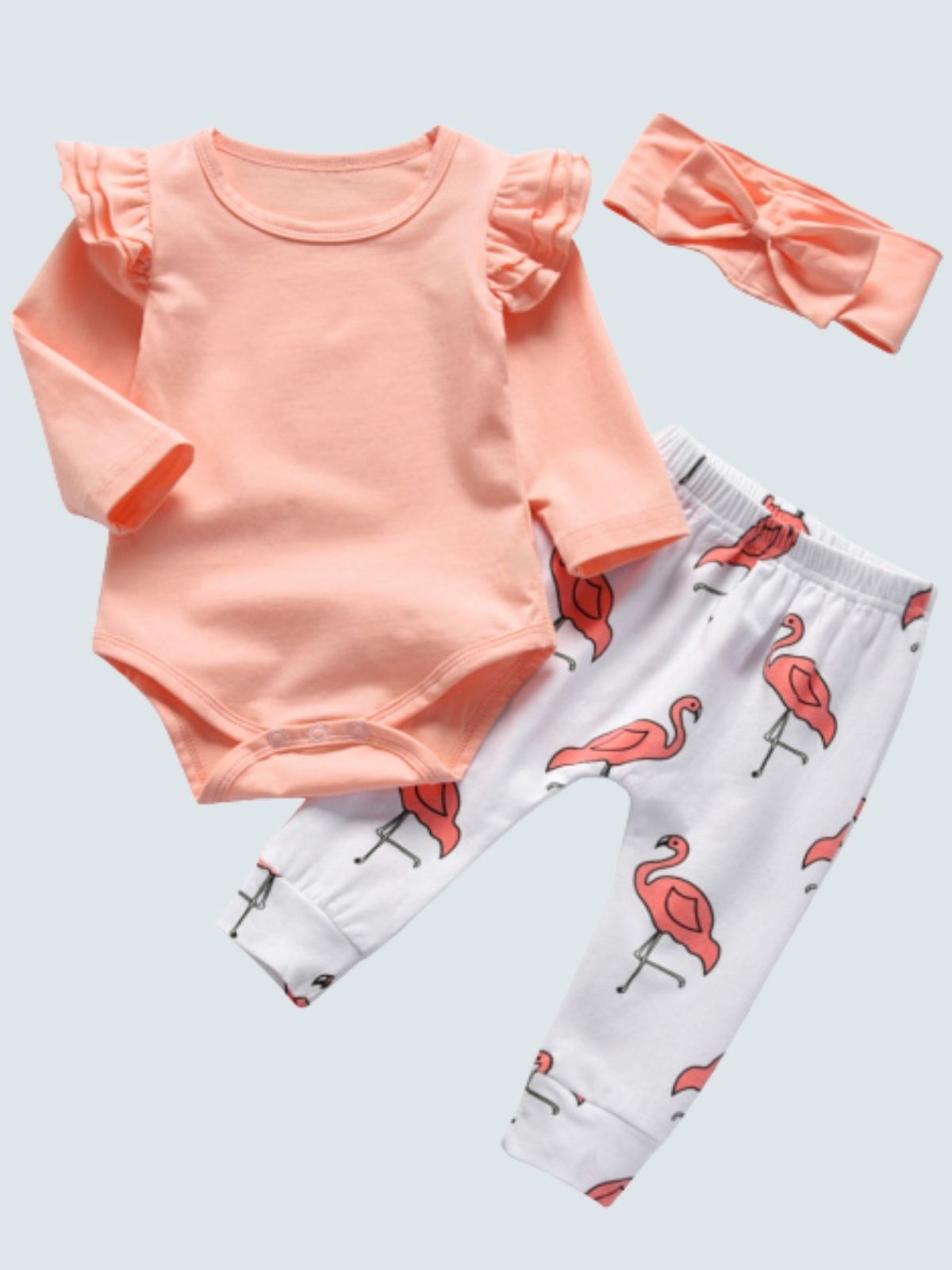 Baby Fancy Pants Fashionista Long Sleeve Onesie And Legging Set Pink