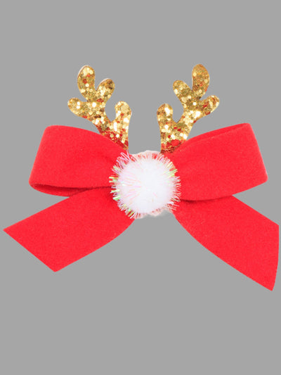 Cute Christmas Accessories | Girls Festive Sparkle Holiday Bow Clip