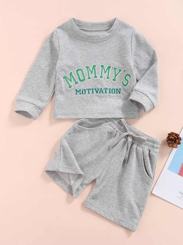 Toddler Clothing Sale | Mommy & Daddy's Motivation Jogger Shorts Set