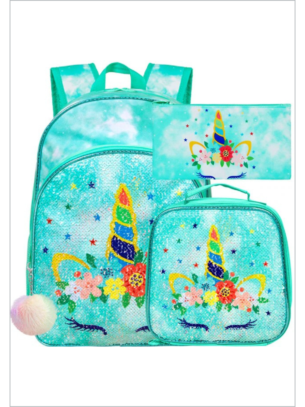 Back To School Accessories | Backpack & Lunchbox Set | Mia Belle Girls