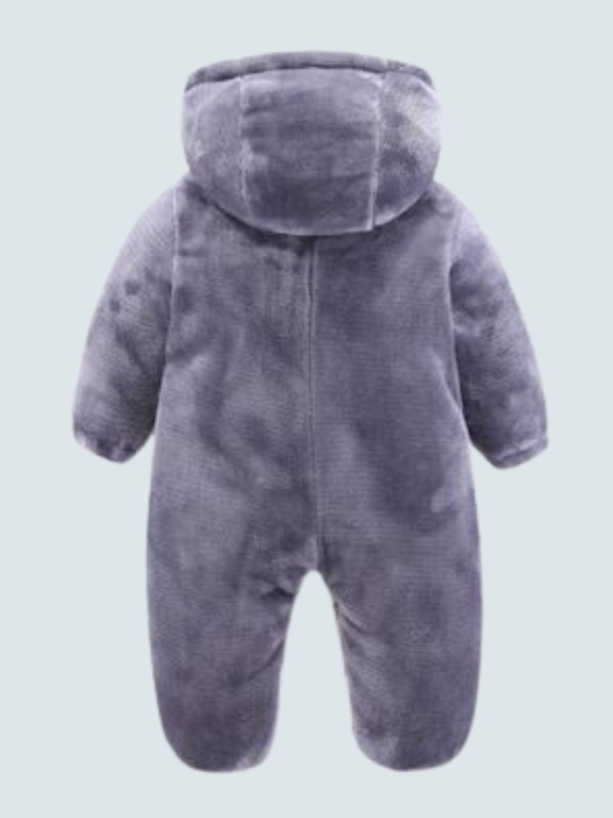 Baby Bear Necessities Hooded Fleece Footie Pajamas - Grey
