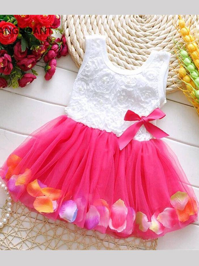 Baby Flower Petals Tutu Dress
