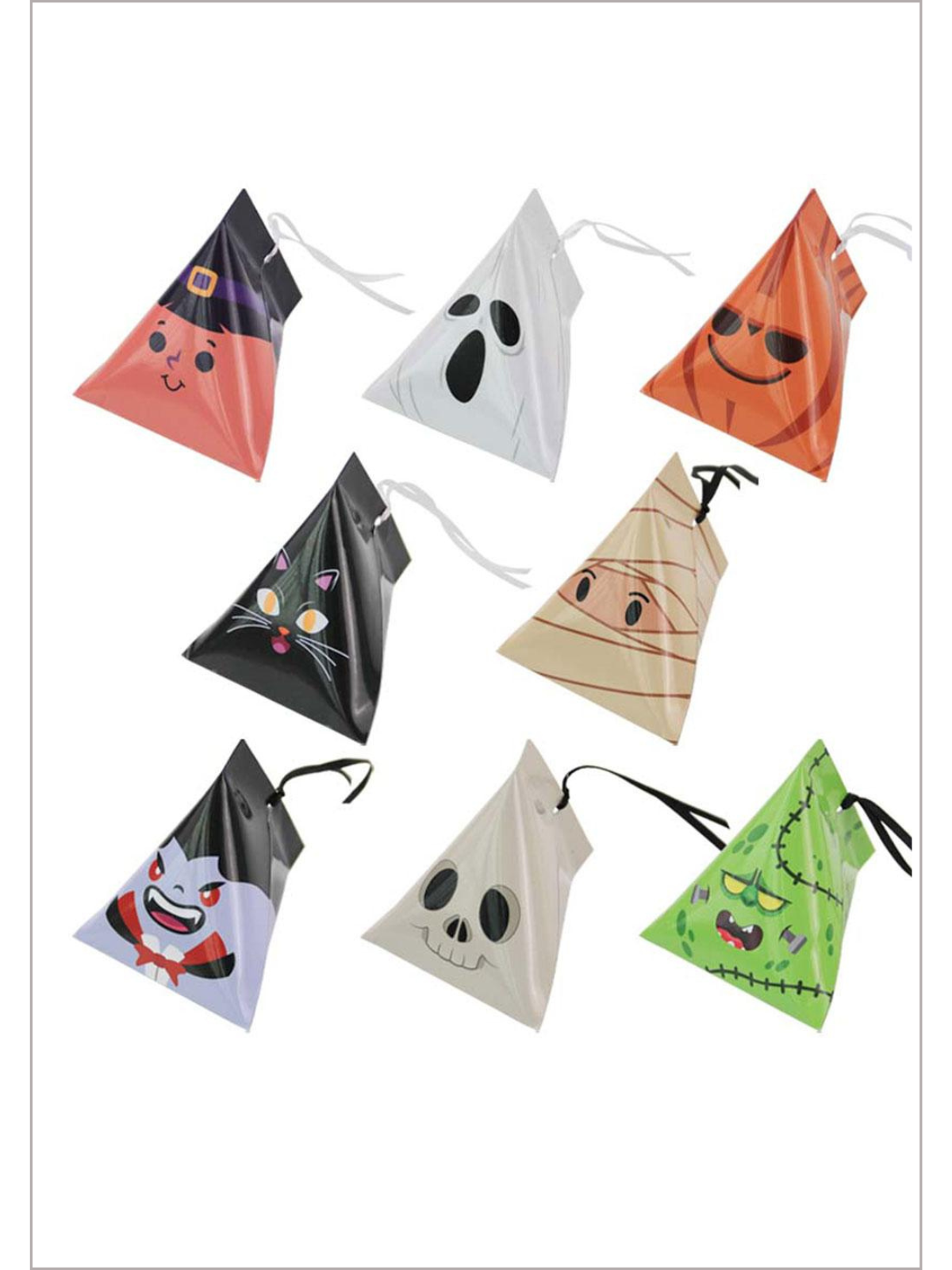 Mia Belle Girls 8-Piece Halloween Candy Bags | Halloween Accessories