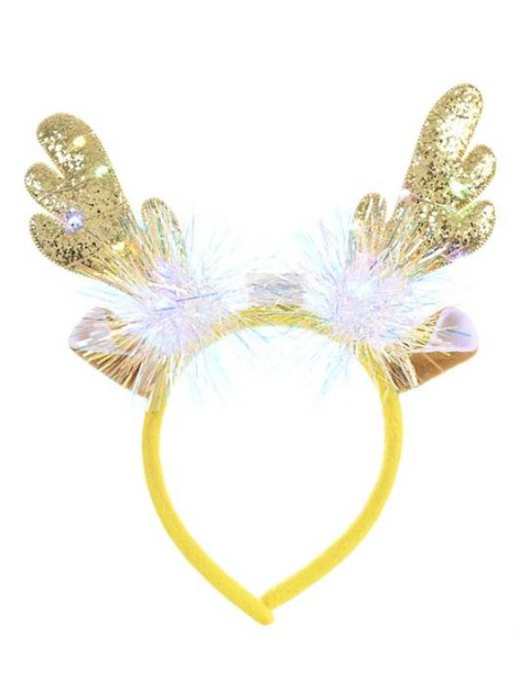 Mommy and Me Christmas Antler LED Light-up Sequin Headband