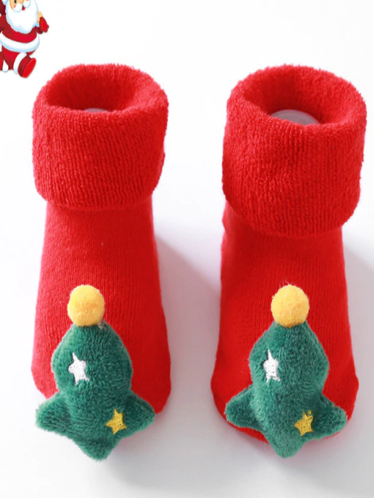 Baby Decorate the Christmas Tree Socks - Mia Belle Girls