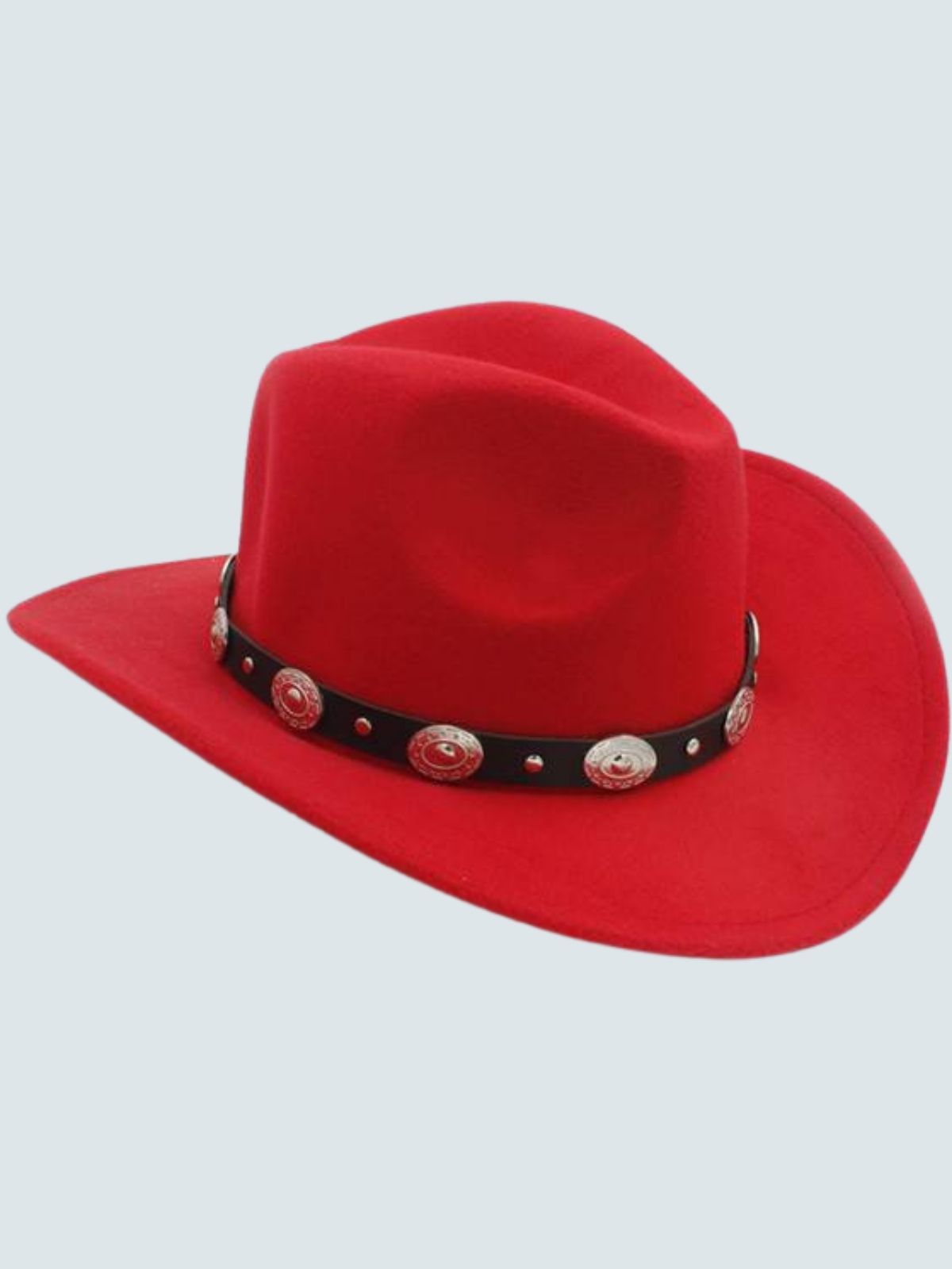 Girls Jazzy Vintage Cowgirl Sombrero Hat Red - Mia Belle Girls