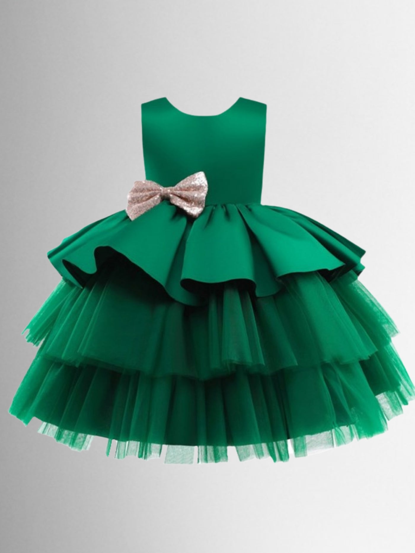 Girls Winter Formal Dress | Tulle Holiday Princess Dress | Boutique