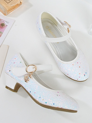 Shoes By Liv & Mia | White Glitter Unicorn Shoes - Mia Belle Girls