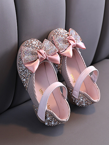Mia Belle Girls Rhinestone Ballet Flats | Shoes By Liv and Mia