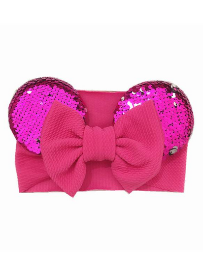 Baby Minnie Mousse Inspired Sequin Headband