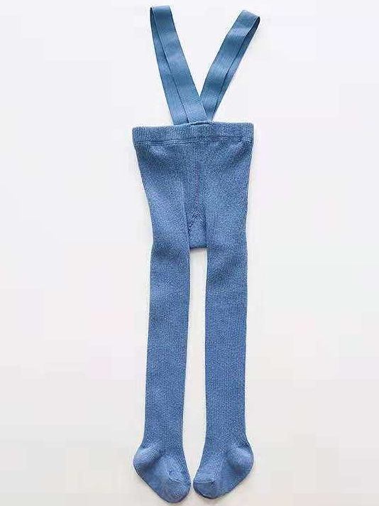 Baby High Waist Overall-Style Leggings Blue